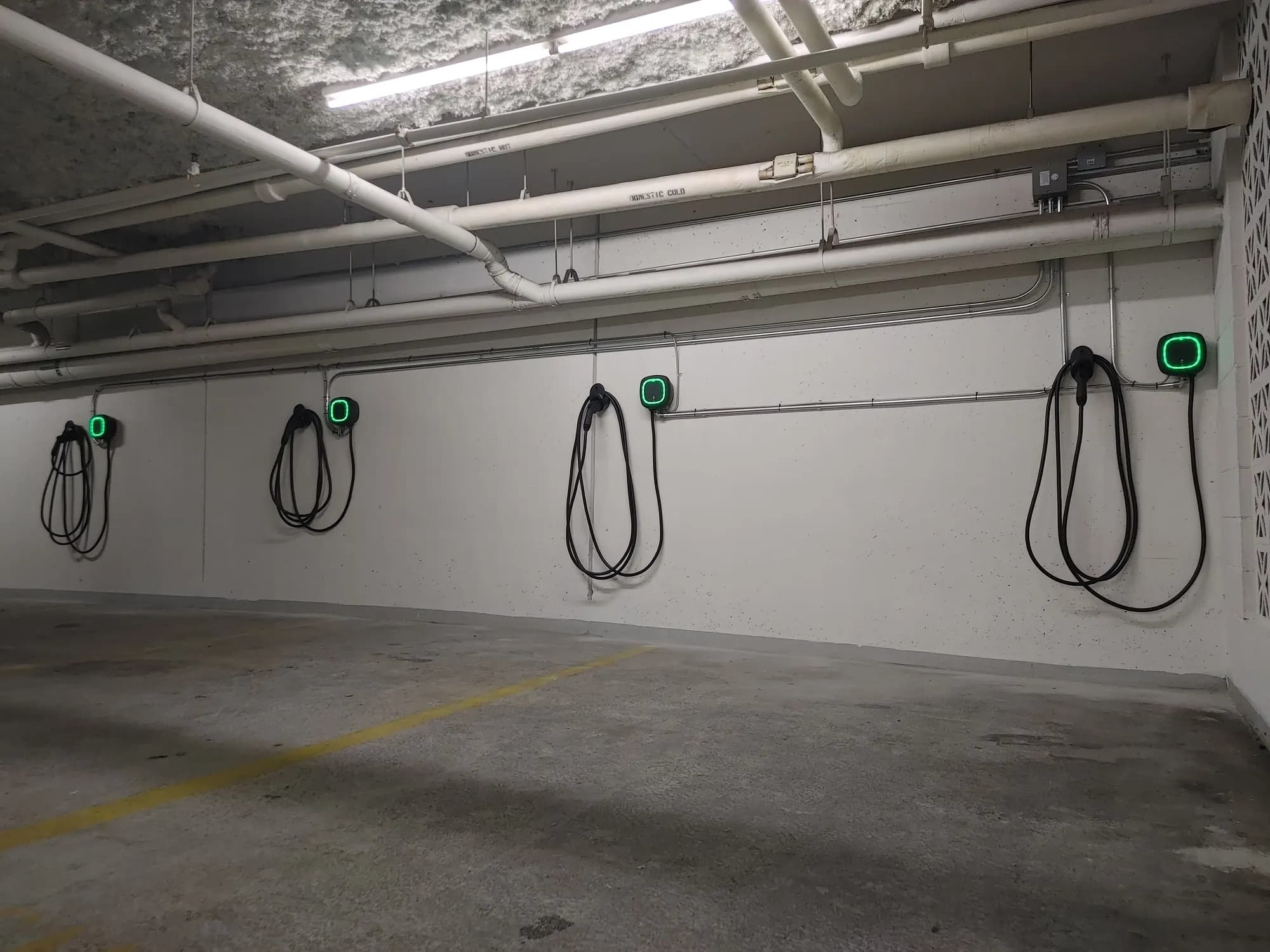 Home electric vehicle charging setup