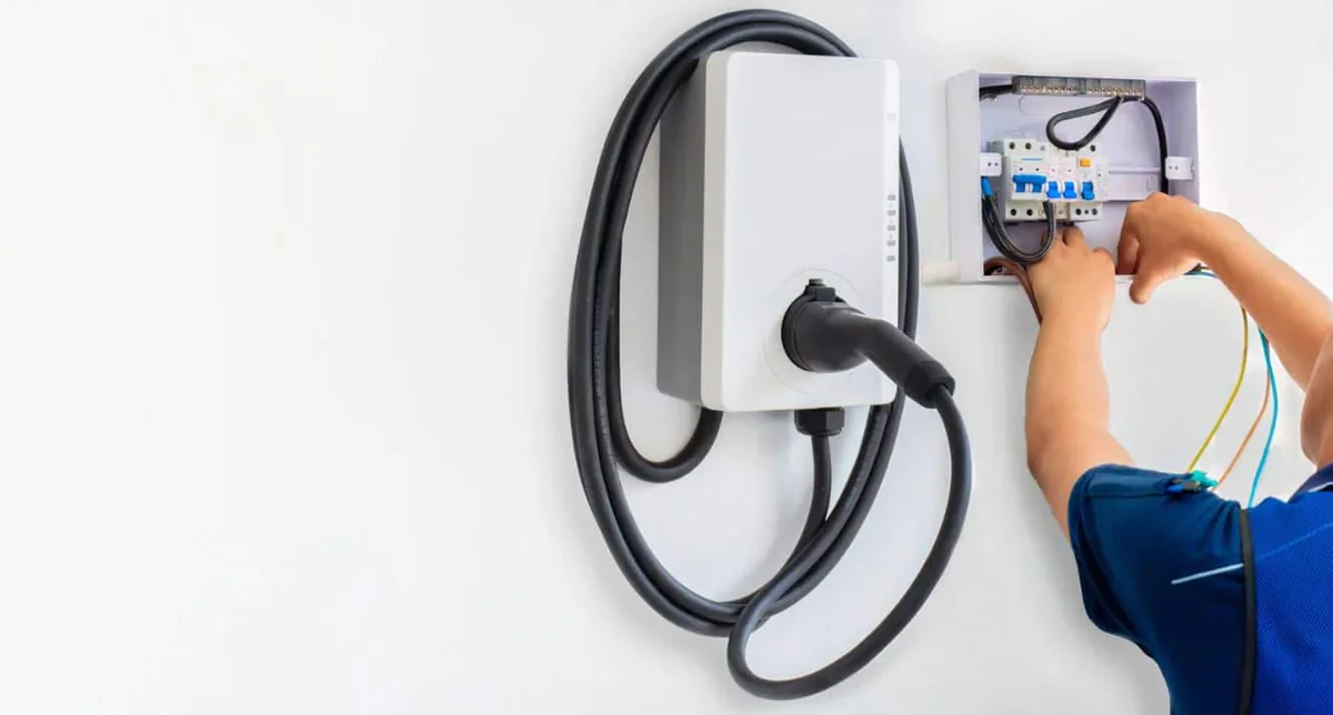 Residential electric vehicle charger installation