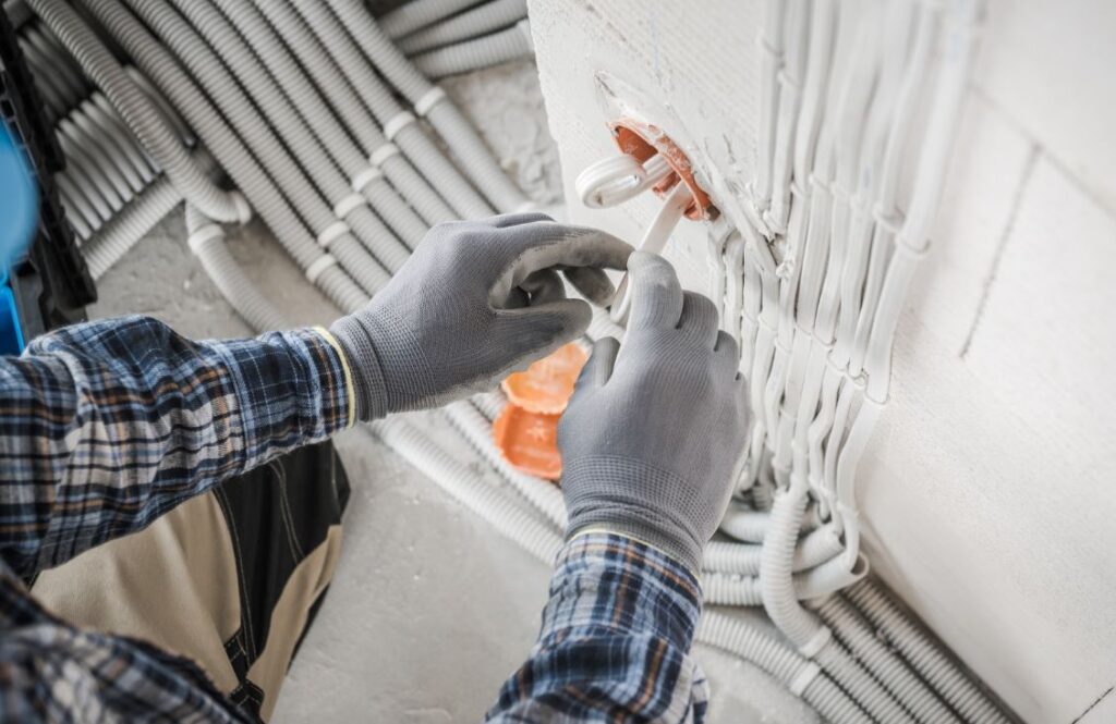 Vancouver electrician during the installation of smart home setups.